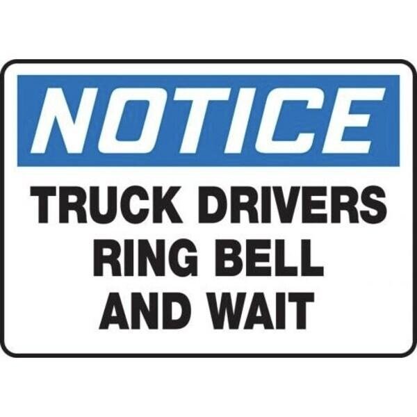 Accuform OSHA NOTICE SAFETY SIGN TRUCK MTKC802VP MTKC802VP - main